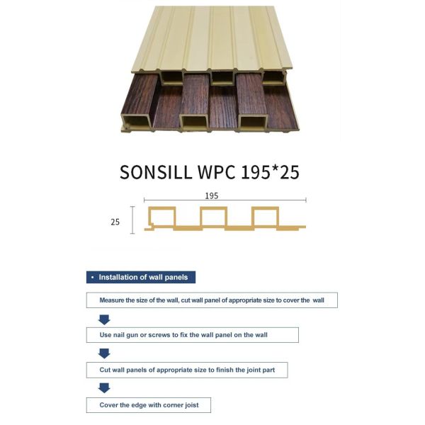 Hot Sale Wpc Wall Panel 160*24mm Indoor Interior Wpc Wall Panel for Wall