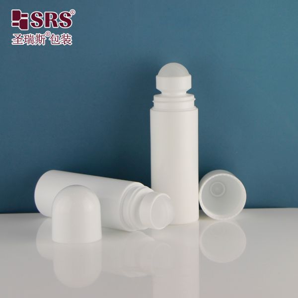 RPPD White Mosquito Repellent Plastic Roller Ball Bottle 90ML 3oz With Dome Cap