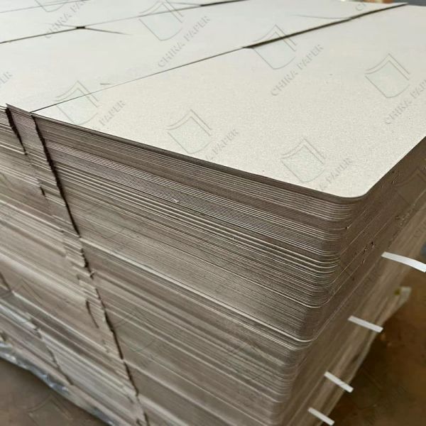 300-1000gsm Grey Chip Board Sheet Smooth Surface High Stiffness For Packaging Box