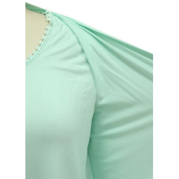 Custom Wholesale Casual Tops With Fake Two-Pieces Design For Middle Aged Women