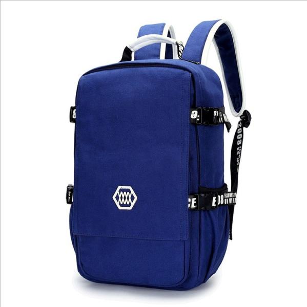 New men's shoulder bag canvas backpack schoolbag Korean high school students leisure travel computer bag