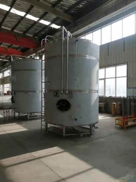 Mirror Polish Finish Stainless Steel 5000L Milk Storage Silo with Copeland Compressor