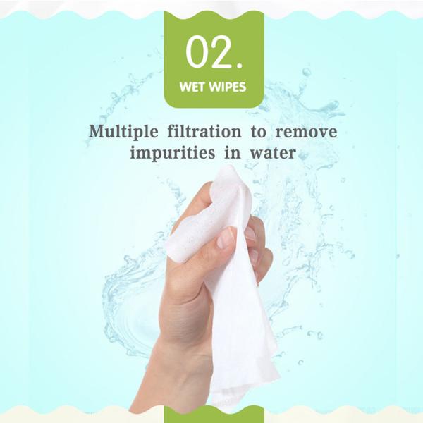 Pure Water Baby Wipes for Skin Hand and Mouth Cleaning 20*15cm No Alcohol