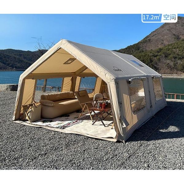 Air Tent, Inflatable Glamping Tent with Pump, Inflatable House Tent, Easy Setup Waterproof Outdoor Oxford Tents