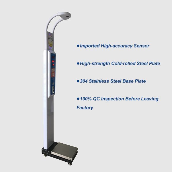 Professional CE Certified Ultrasonic BMI Height and Weight Scale for Accurate Measurements