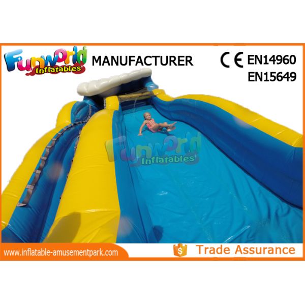 Giant Commercial Inflatable Water Slide / Inflatable Wipe Out Slide