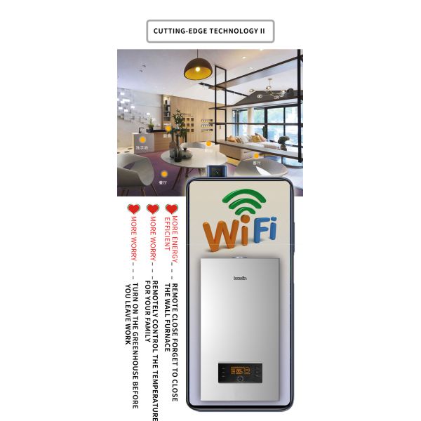 Wall-Mounted Combi Fully Premixed Condensing Gas Boiler for Fast Heating Energy Saving