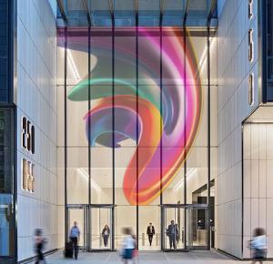 Full Color Weather-Resistant LED Crystal Film Screen for Storefronts and Public