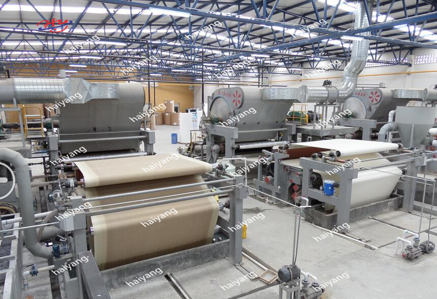 завод 2100mm машины делать бумаги 90m/Min Kraft от макулатуры