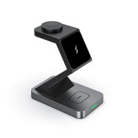 Carregador sem fio 3 em 1 com carga rápida magnética segura 9V 2A