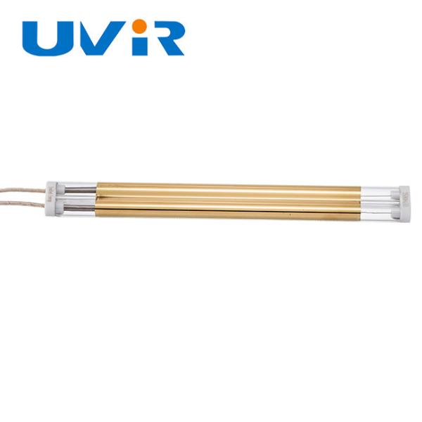 Quartz de vague moyenne Heater Lamps infrarouge 500W avec le réflecteur d'or