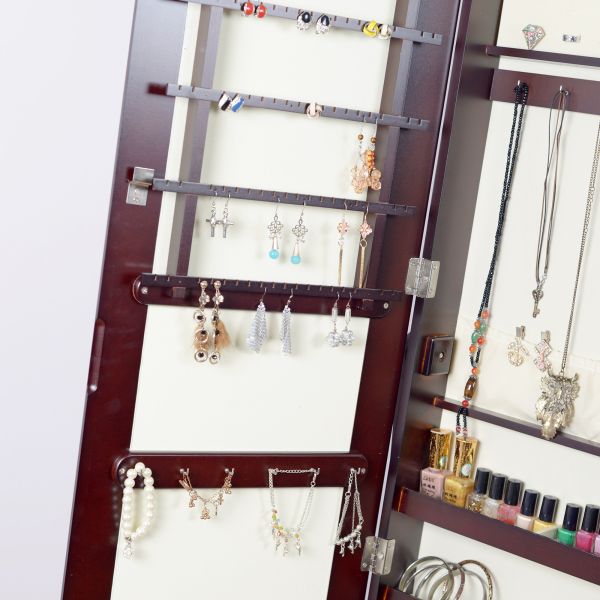 Pintura sentida del MDF de los muebles E1 de la sala de estar del gabinete de la joyería del piso del espejo de Linner 3m m