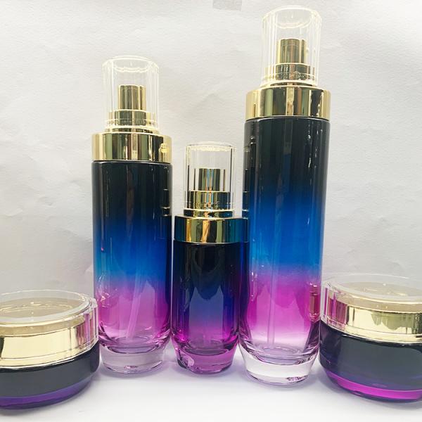 Frascos de creme de vidro retos redondos que geiam 50g 30 gramas para o empacotamento cosmético
