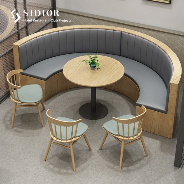 Club Couch Sofa, Hotel Booth Sofa, Restaurant Couch, PU Leather Upholstery, High Density Foam,