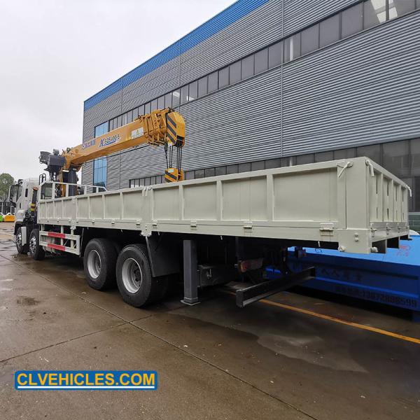 GIGA 460hp ISUZU Truck Mounted Crane Straight Boom Truck 15m 10 ton