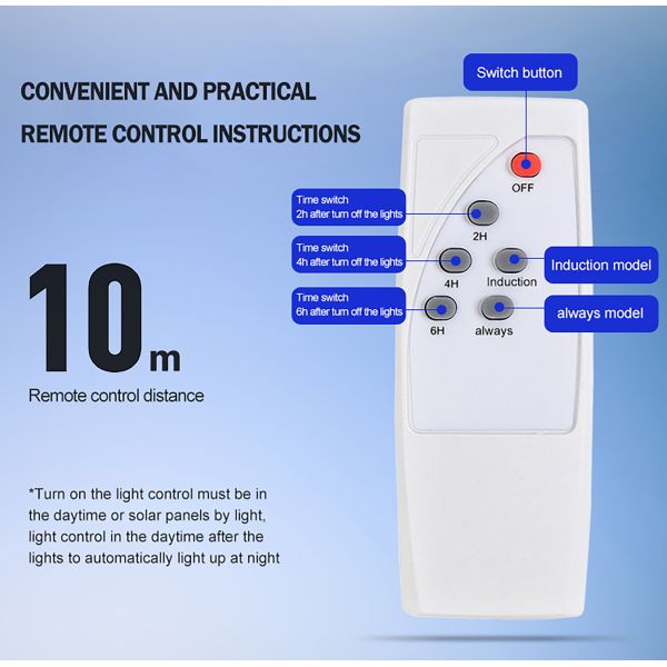 60W 1300LM 120PCS LED Solar Light ABS Material 250x65x650mm Outdoor