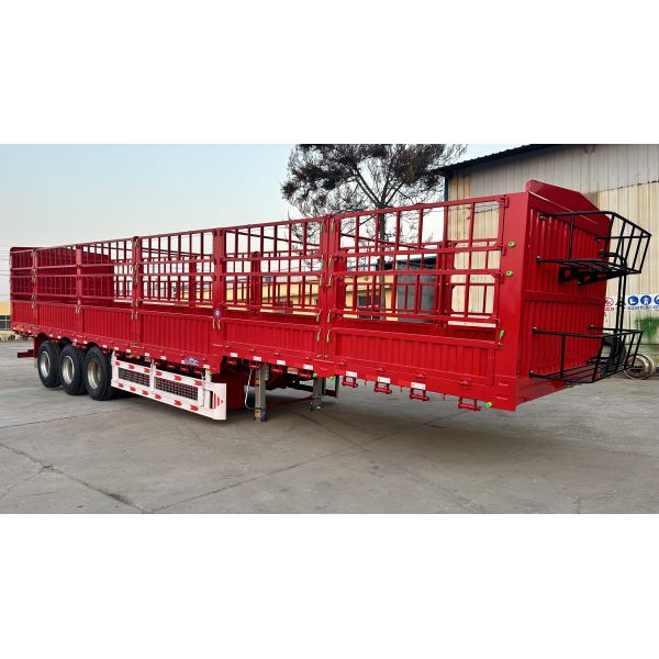 Тяжелая 40-тонная 50-тонная грузовая полуприцепка с тремя осями