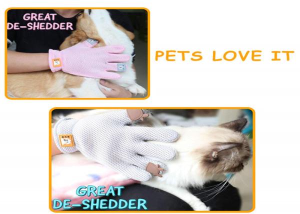 Customized Pet Grooming Gloves For Deshedding Dog Long Hair Removal Comb