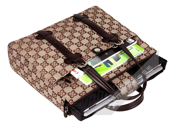 Personalized Colorful Dobby Laptop HandBags with Temovable Sleeve for Women