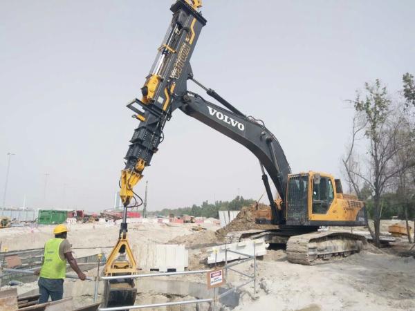 Low Noise Excavator Rotating Clamshell Grapple Bucket For Telescopic Boom Arm