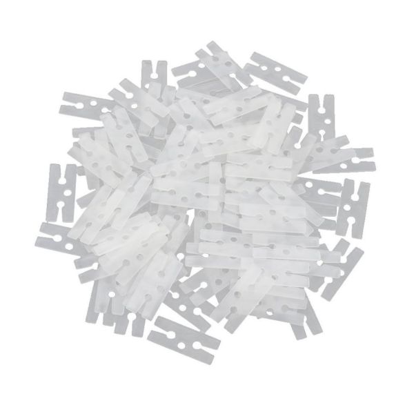 White Balloon Decoration Accessories , Balloon Clip Ties H Shape Easy Sealing