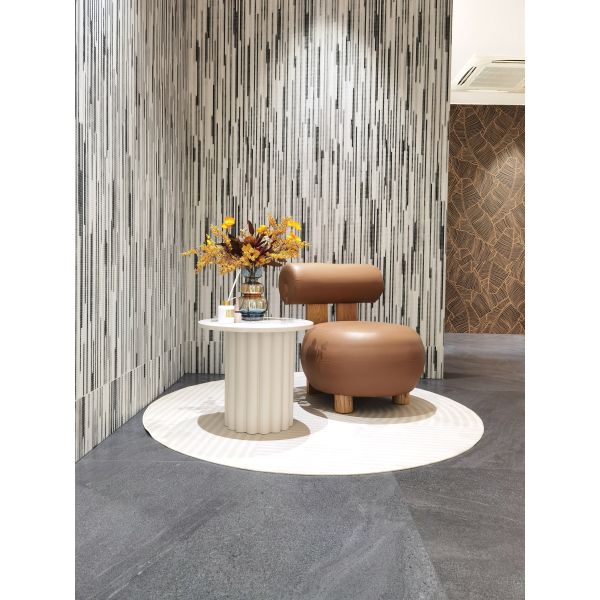 Black And White Mosaic Custom Granite Slab Background Leopard Print For Hotel
