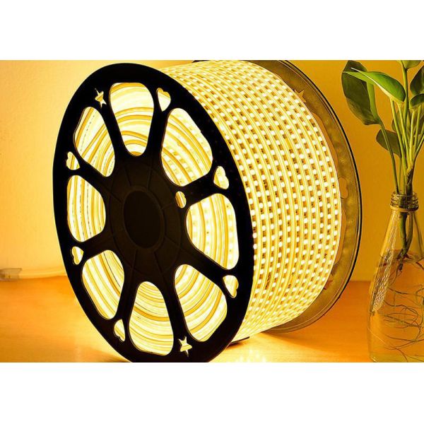 High Voltage LED Strip 110V AC Input 100M Long SMD 3528 60 LEDs Per Meter With Easy Installation And Cutting Points