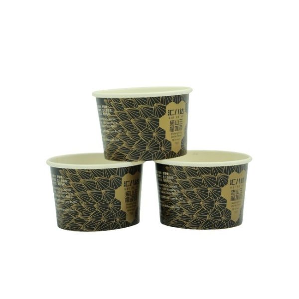 Customized 9Oz Disposable Dessert Bowls for Sundae Frozen Yogurt Soup Hot and Cold Food