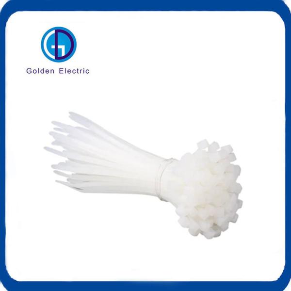 Customized White Self Locking Cable Tie PA66 With RoHS Certification