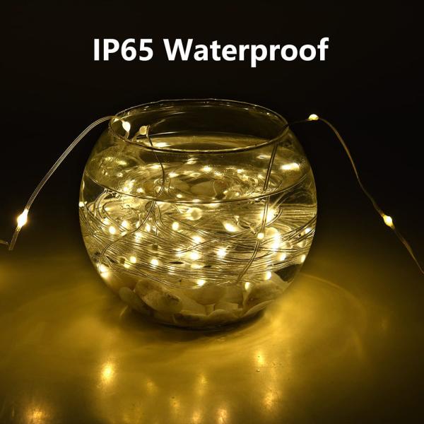 5M 10M 50 Led Fairy Night Light Battery Powered Led Leather String Light