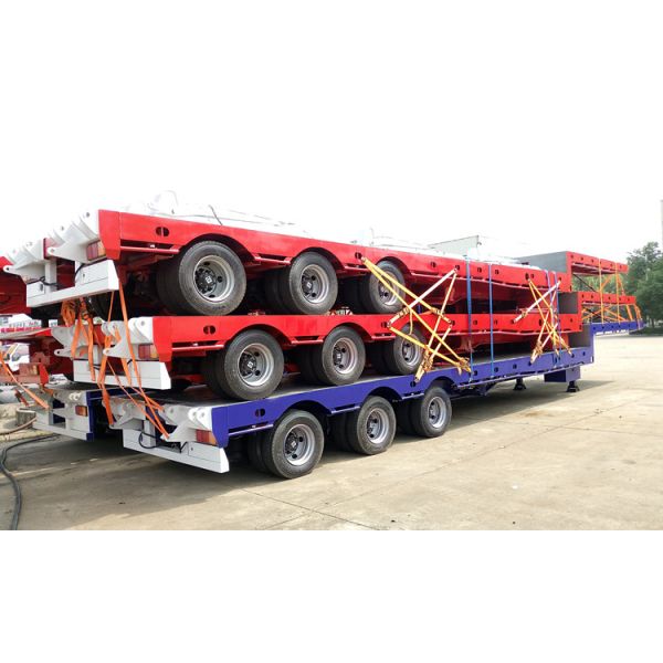 Wind Blade Heavy Equipment Trailer Extendable Drop Deck For Cargo Tranportation