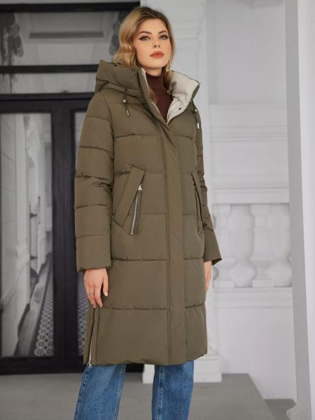 Stylish Mid Length Woman Down Jacket For Fashionable Women