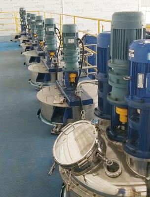 Polished Stainless Steel Mixing Bin Double Jacketed Insulation Agitation Propeller Mixing