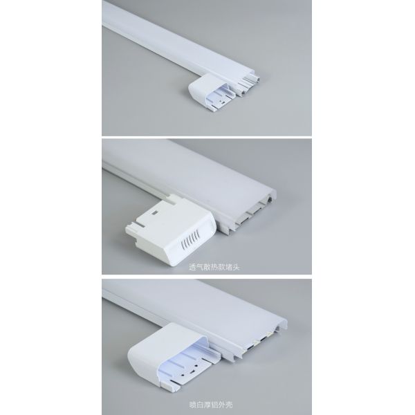 IP44 No Flicker 2ft 4ft 100LM/W Integrated Ultra Bright Linear Tube 10000k 220v 110v 36w 54w 72w Smd2835 Aluminum Housing PC Cover 600mm 1200mm Batten Led Tube