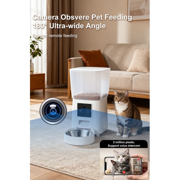 OEM/ODM Pet Products Smart Automatic Pet Feeder with WiFi App Control and Timed Feeding