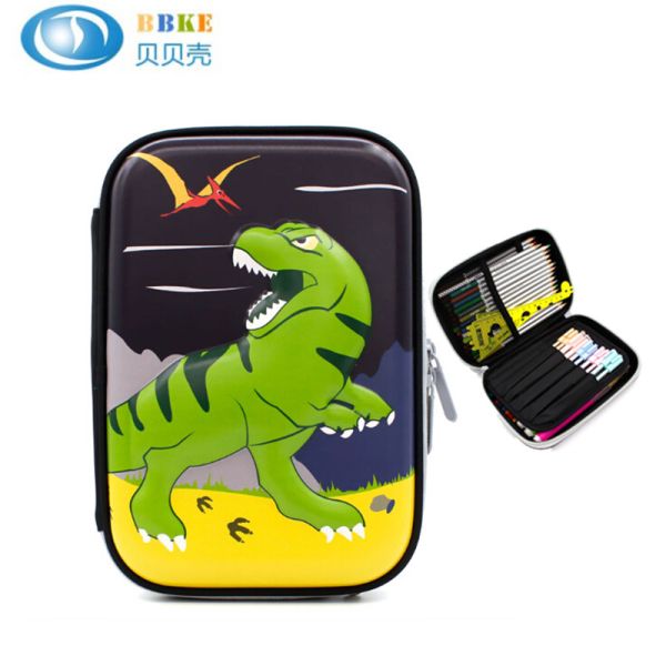 Custom EVA Pencil Case With Cartoon Pattern , Durable Hard Shell Pencil Case