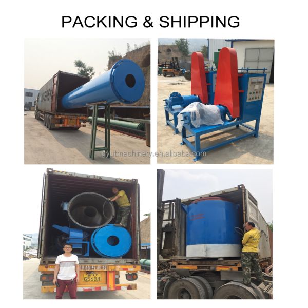 Постоянно работающая печь для карбонизации рисовых коконов с временем карбонизации 6-8 часов