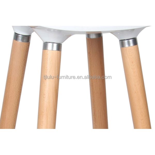 Bar Furniture Solid Wood Leg ABS Plastic Bar Chair for Modern High Stool Furniture
