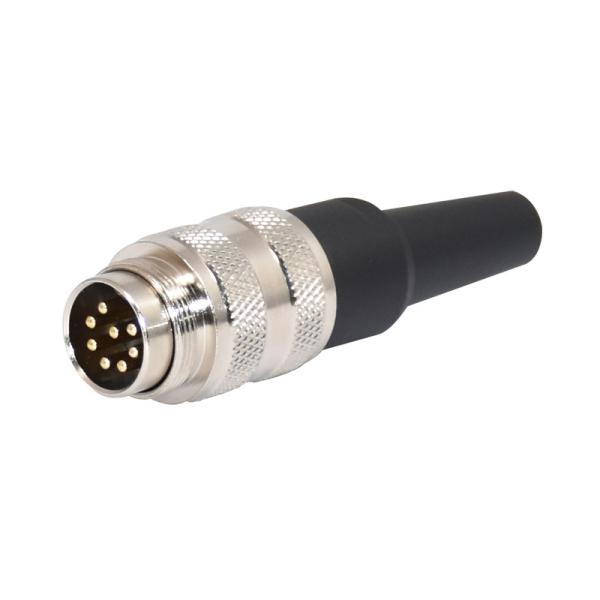 Connecteur hommes-femmes droit d'IP67 M16 8 Pin Connector PA66 pour des militaires