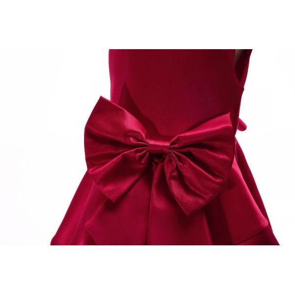 Wine Red/Pink Floor Length Girl Dress e Girl Girls Unicorn Niños Roupas Infantis Menina Elsa Vampirina Jurken Dress Niña