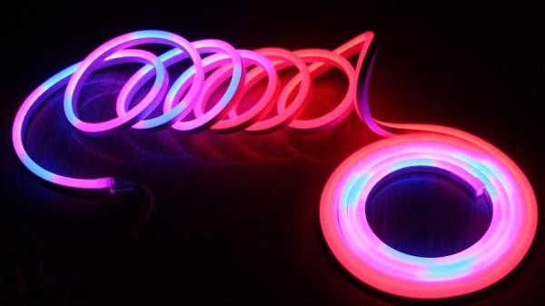 Lâmpadas de néon LED IP68 tubo fita digital dinâmica flexível