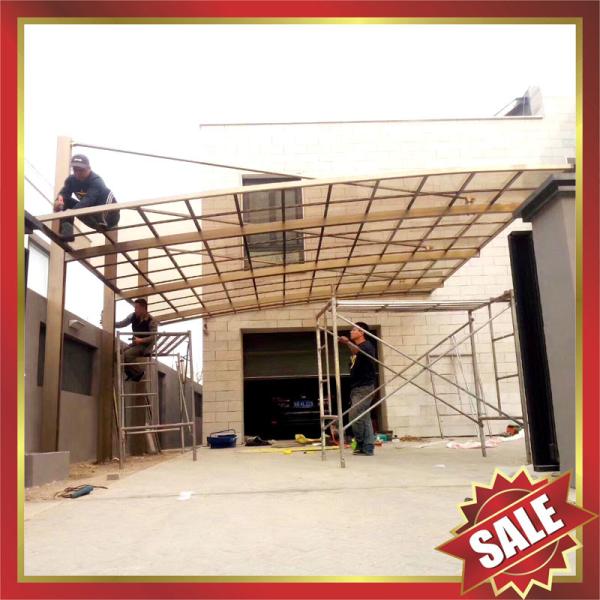 excellent waterproofing rain sun hotel patio gazebo balcony corridor porch aluminium polycarbonate awning canopy shelter