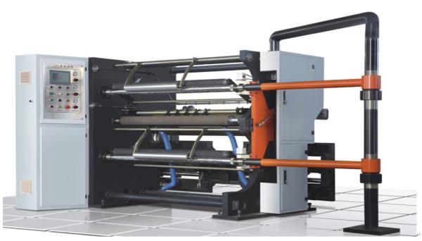 Compact Paper Slitters And Rewinders , Plastic Film Slitting Machine Magnetic Powder Brake