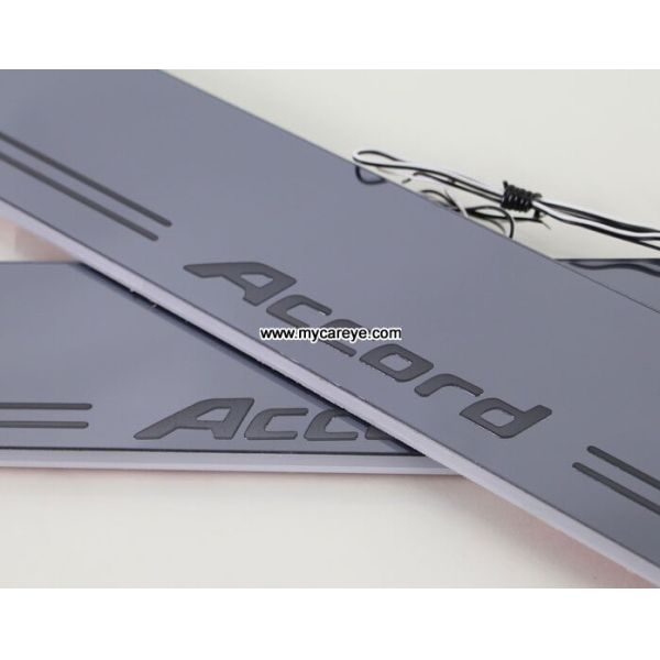 Sell auto accessory LED light car door sill scuff plate for Honda Accord