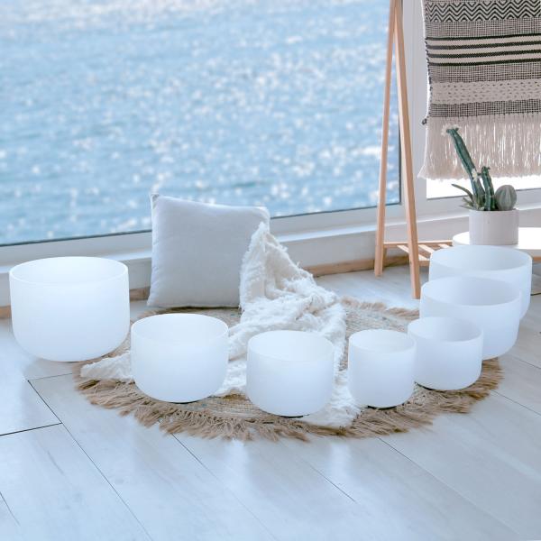 Bouteille de cristal Son Guérison Yoga Méditation Bouteille de chant Adjonction parfaite à la pratique