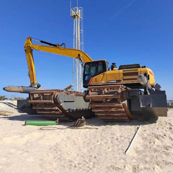Excavadora anfíbia usada com longa vida útil e motor de alto binário 0,54m3 capacidade de balde