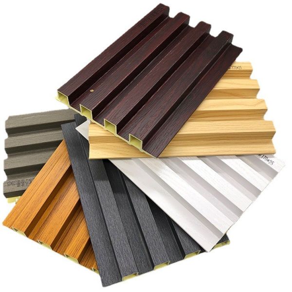 23MM Waterproof Fluted Pvc Indoor Wpc Wall Panel Covering Fibre Bamboo Decorative Rejilla De Pvc