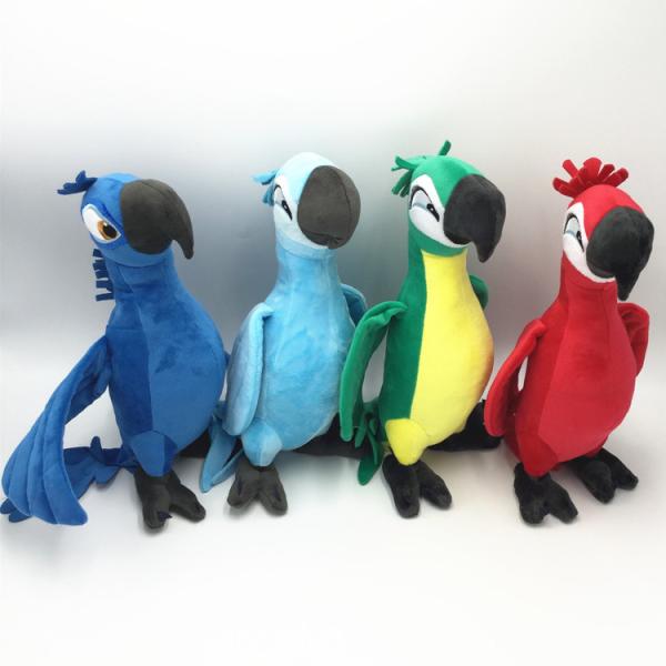 Cute Parrot Stuffed Animals Cartoon Plush Toys For Party / Festival