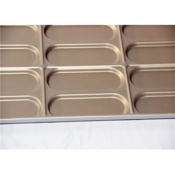 18 лоток выпечки плюшки хот-дога полости PTFE 654x535x38mm