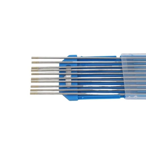 TIG Welding 2% Lanthanated Tungsten Rod Gold WL15 10-Pack 175 150mm 2.4mm 3/32 Inch